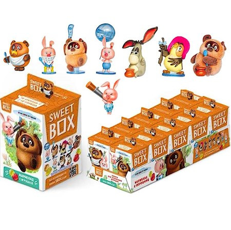 WiniPuch Sweet Box Fruchtgummi und Spielzeug 10g Вини Пух Sweet Box Мармелад с игрушкой 10г