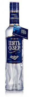 Водка Пять озер 40% Алк, 0,5 л Wodka 5 Oser 40% Alc. 0,5L 