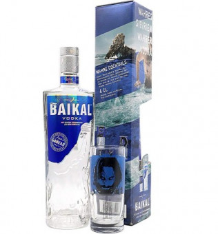 Wodka Baikal/Geschenkpack.mit 1Glas 40% 0,7L