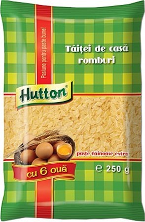 Hutton Hausgemachte Rautennudeln mit 6 Eiern, 250g