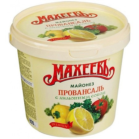 Maheev Mayonnaise Provansal m. Zitronensft Eimer 800g Махеев Майонез Провансаль с лимонным соком,
