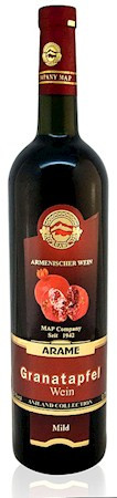 Вино Гранатовое красн.,сладкое11,5% 0,75л Wein Arame Granatapfelwein/mild/rot 0,75L 11,5%