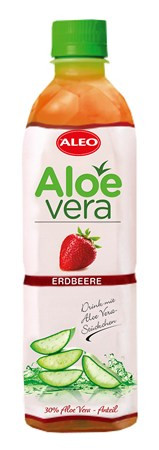 ALEO Erfrisch.-Getr.Aloe Vera Erdbeere 0,5L