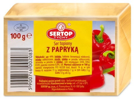 Sertop Schmelzkäse mit Paprika 100g